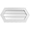 Ekena Millwork Half Round Surface Mount PVC Gable Vent w/ 2"W x 2"P Brickmould Sill Frame, 24"W x 12"H GVPHR24X1203SN - alternate 1